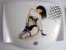 Airbrush-Motorhaube Trabant